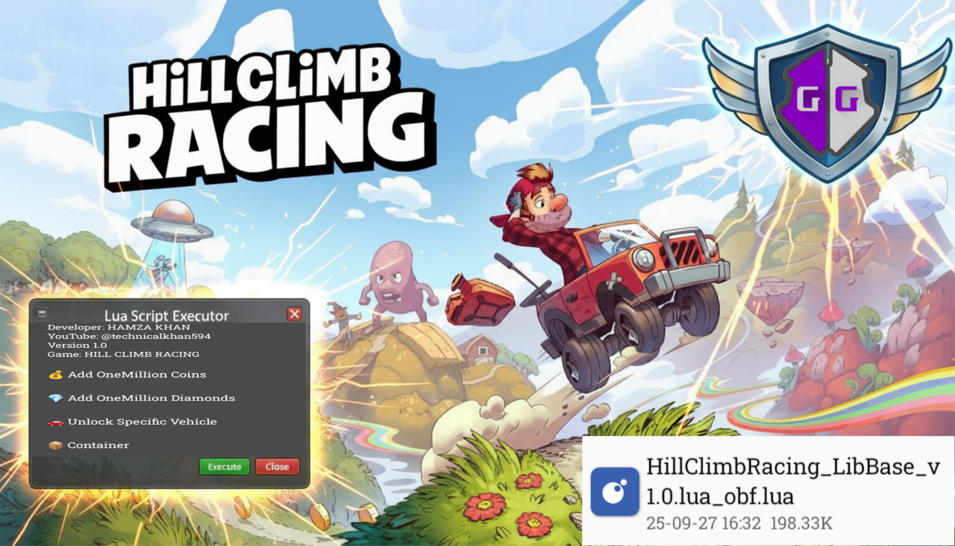 Hill Climb Racing Lib Base Lua Script