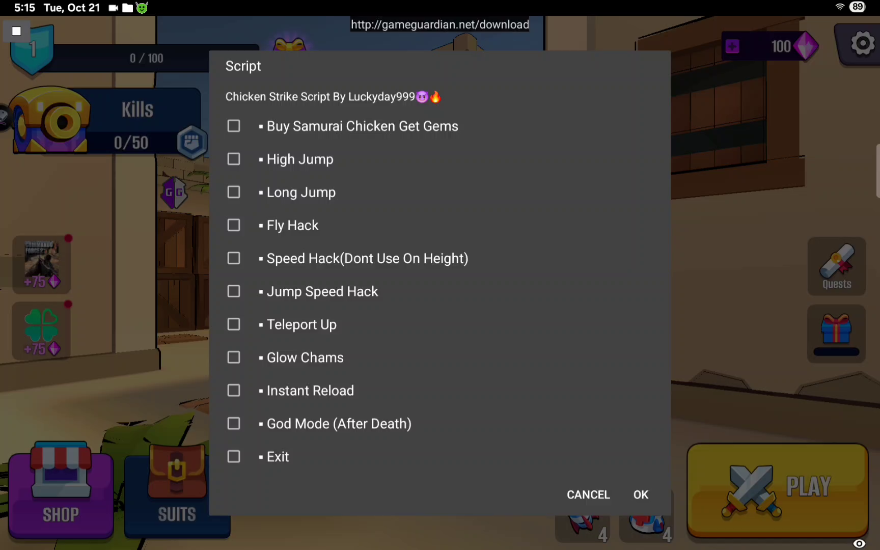 Chicken Strike Script